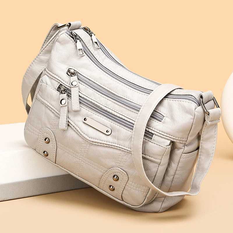 Women Fashion High Quality Leather Handbags Purses Female Retro Shoulder Crossbody Messenger Bag Luxury Designer Sac for LadiesT251122