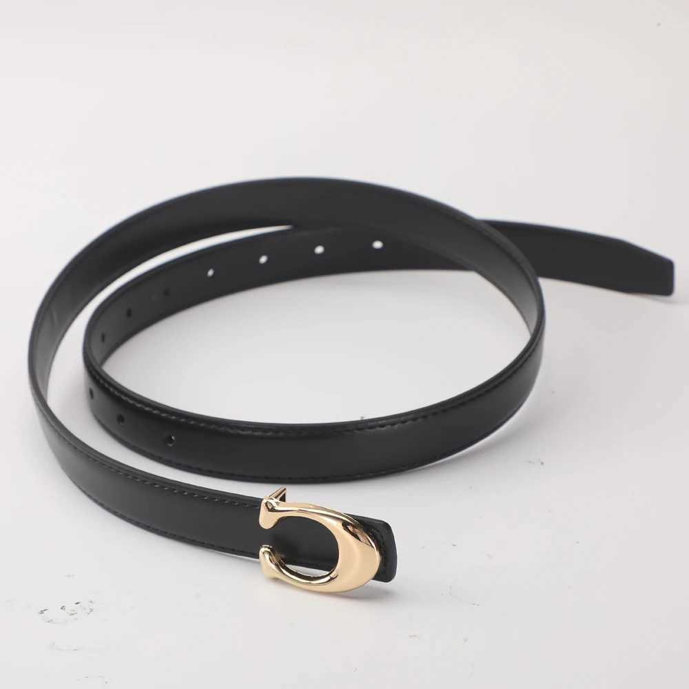 New Soft C-type Smooth Buckle Belt Business Versatile Casual Belt Fashion Womens Clothing Accessories J251122