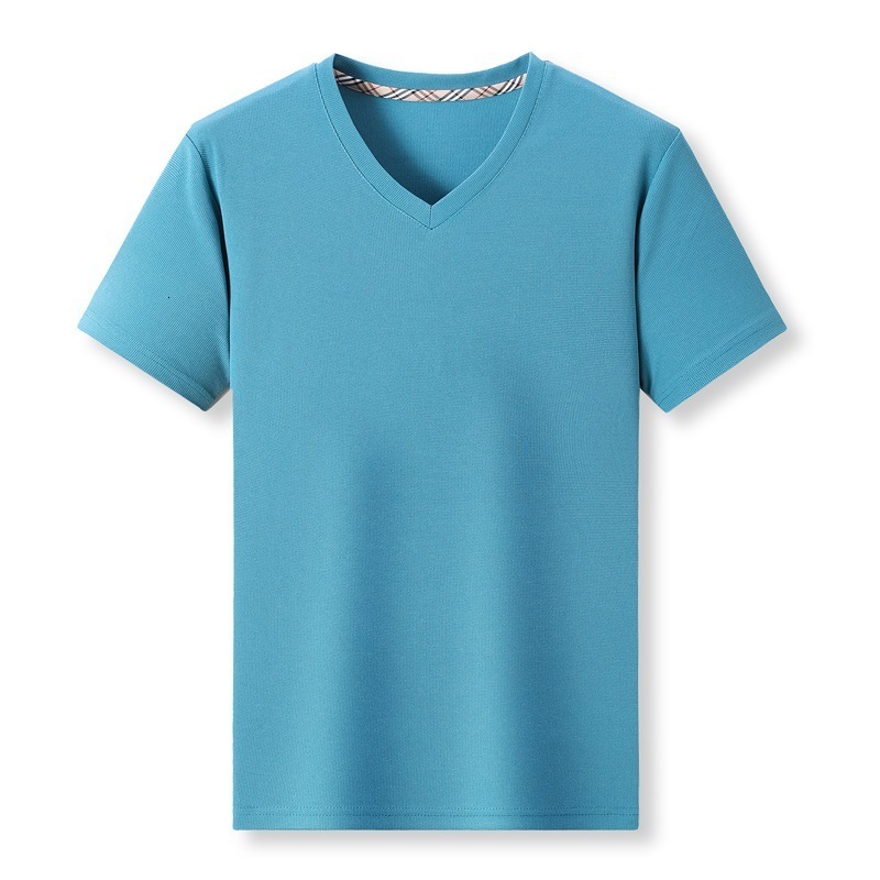 Pure color Cotton T-Shirt Men Y2K Summer Short Sleeves Vintage Oversize Tshirt Streetwear Top 240910