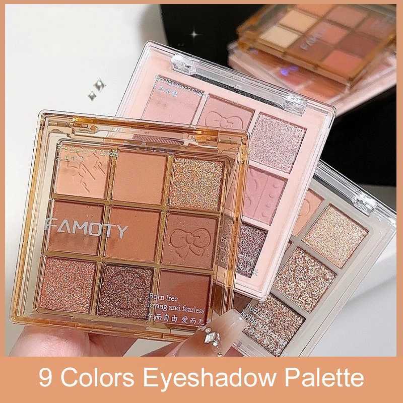 Eyeshadow Palette with Pearlescent Matte Finishes - 9 Colors Eyeshadow Palette Long-Lasting Makeup PaletteVersatile MakeupT251122