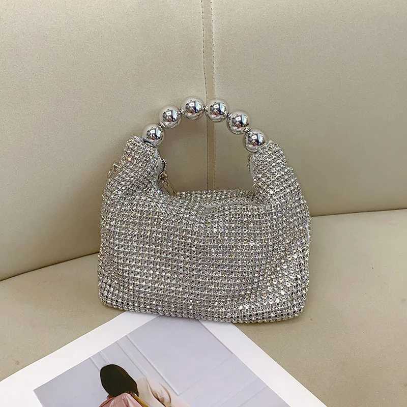 2025 New Shiny Rhinestone Evening Bags Women Luxury Designer Diamond Dinner Bag Ladies Mini Handbags Crystal Top Handle Bag Tote K251121