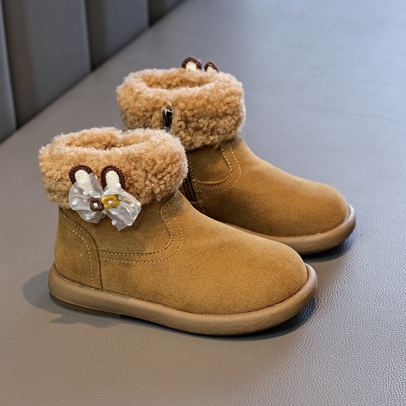 New designer shoes Children s Cotton Boots Autumn Winter New Soft Sole Fleece Lined Thickened Warm Short Boots Boys and Girls Snow Boots Cotton Boots 