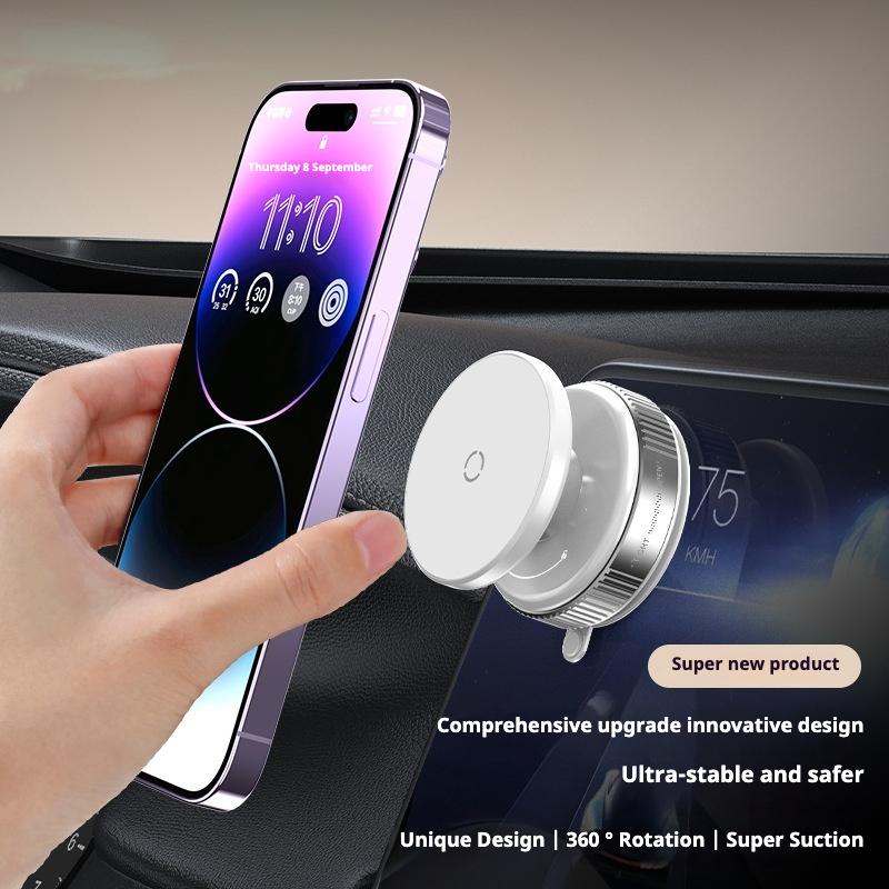 Multifunctional vacuum magnetic mobile phone bracket, suction panel dashboard bracket, lazy wall rotating bracket