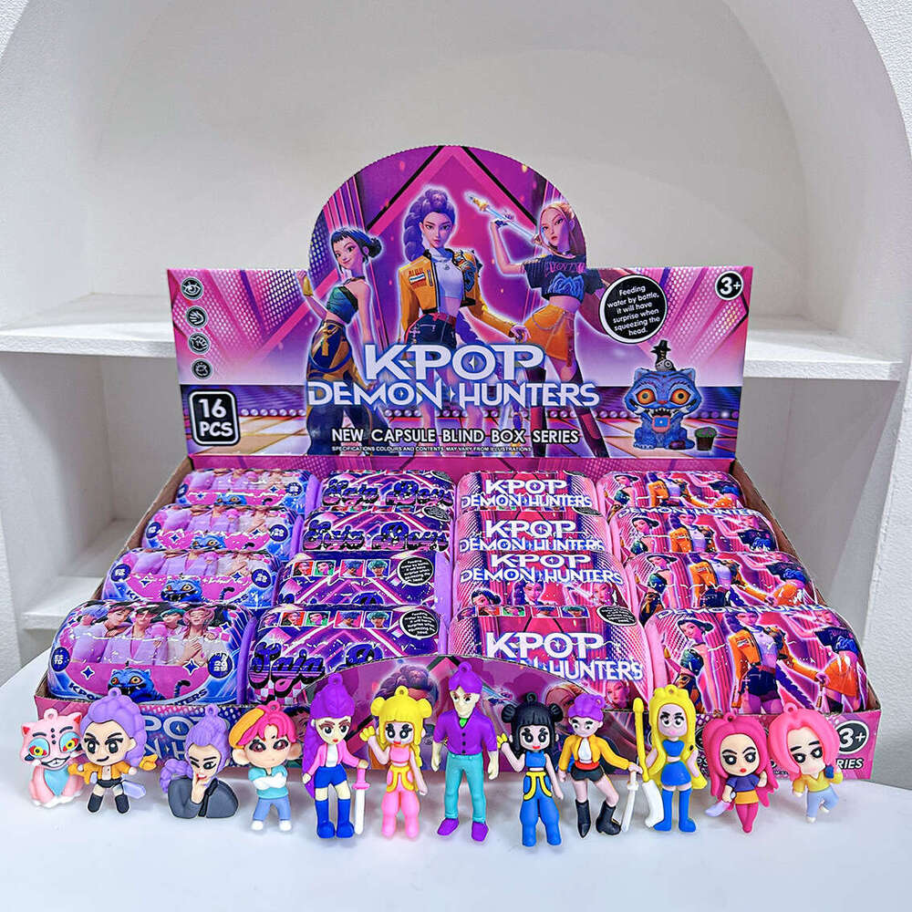 K-POP Demon Slayer Group Merchandise Trendy Toy Figurine Pendant Blind Box Capsule Unboxing Fun Backpack Car Ornament