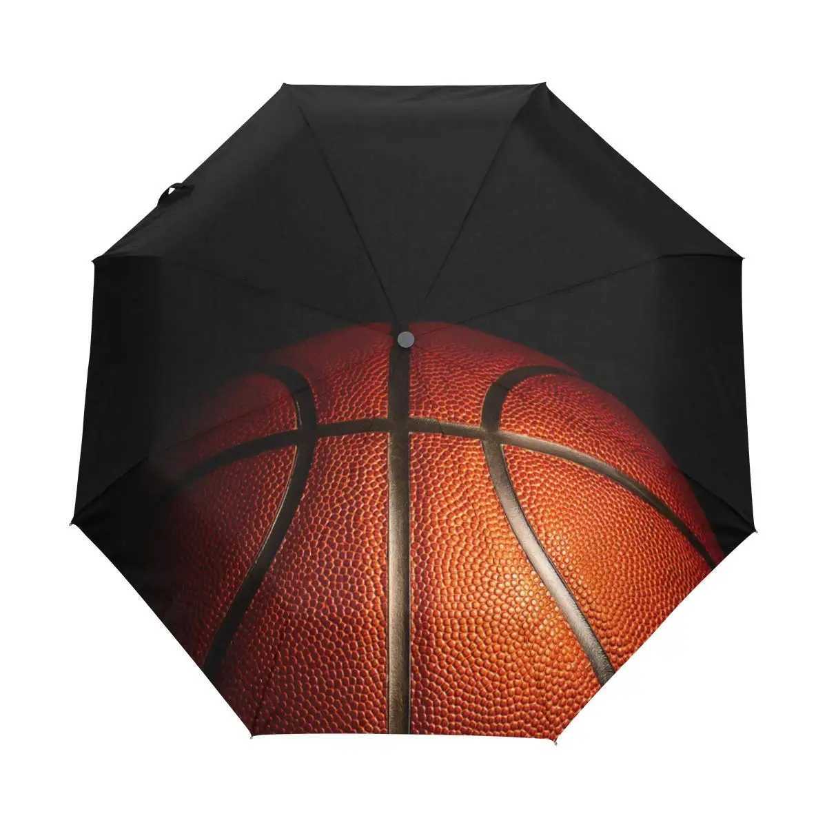 Basketball Sport Windproof Travel Umbrellas Ball Game Folding Rain Sun Umbrella Compact Lightweight for Teens Adults Men BoysM251122
