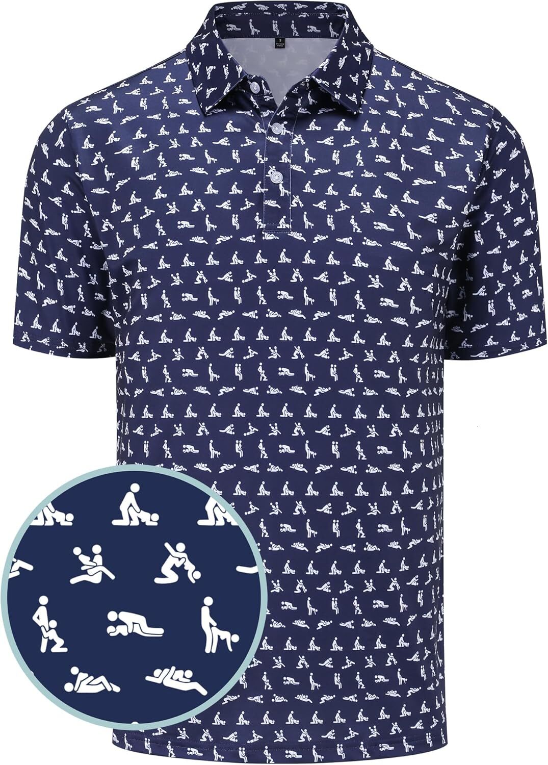 Mens Polo shirt Mens Golf Polo Shirts Short Sleeve Performance Moisture Wicking Dry Fit Casual Print Funny Golf Polo Shirts