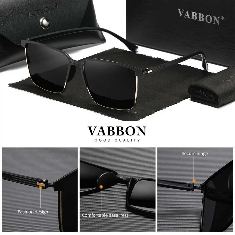 VABBON Fashion Trend Polarized Sunglasses Square Outdoor Driving Glasses 9373 251114