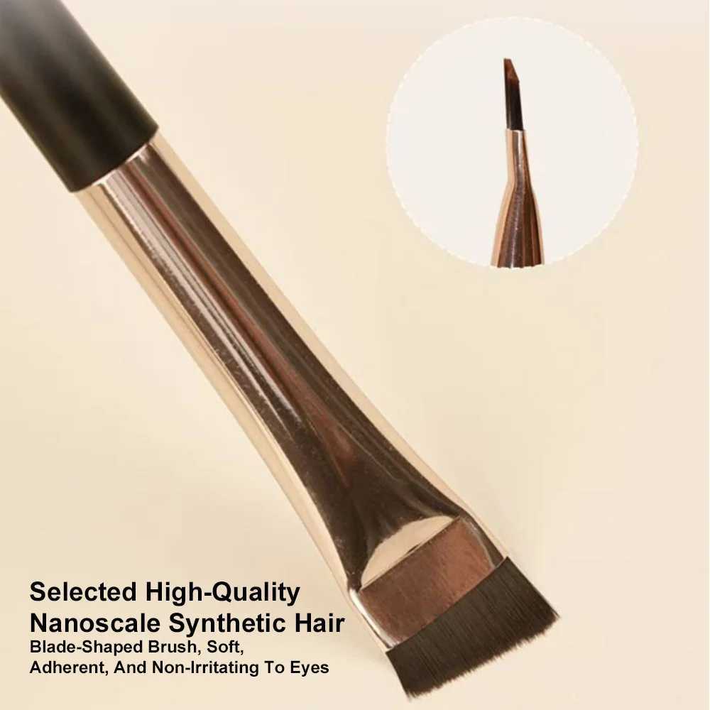 3Pcs/set Portable Eyeliner Brush Eyebrow Brush Flat Fine Eye Liner Brow Contour Makeup Brushe Precision Makeup Application C251122