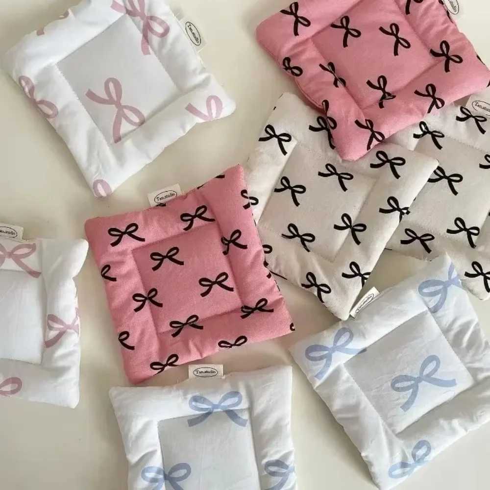 Cute Butterfly Knot Cup Mat Heat Resistant Non-slip Key Storage Jewellery Mat Hand Made Cotton Coaster C251122