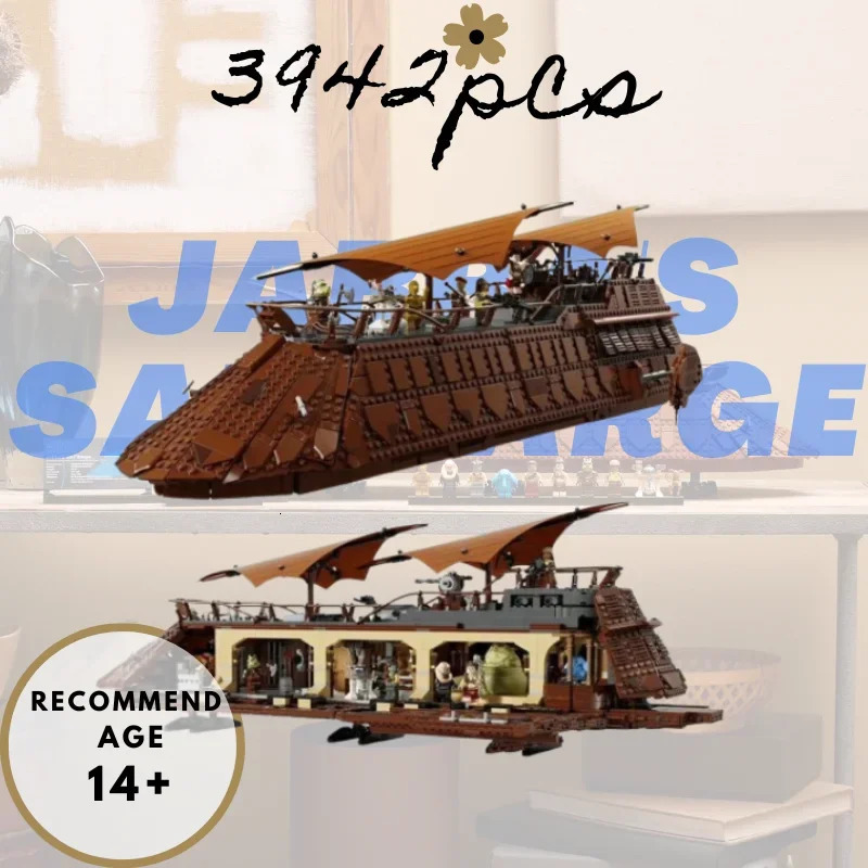 3942 pieces of creative spaceship model assembly building blocks DIY toy kit adult home decoration holiday gift 75397 250422