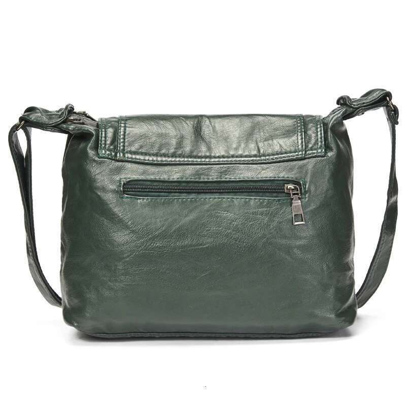 Annmouler Designer Handbags Pu Crossbody Soft Washed Leather Messenger Purse Women Pockets Bag Bag
