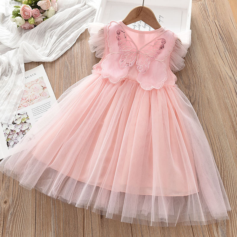 DISNEY kids designer clothes Frozen Elsa princess Summer Princess Dress for Girls Children Cute Short Sleeve Dress Kids Summer Clothes.