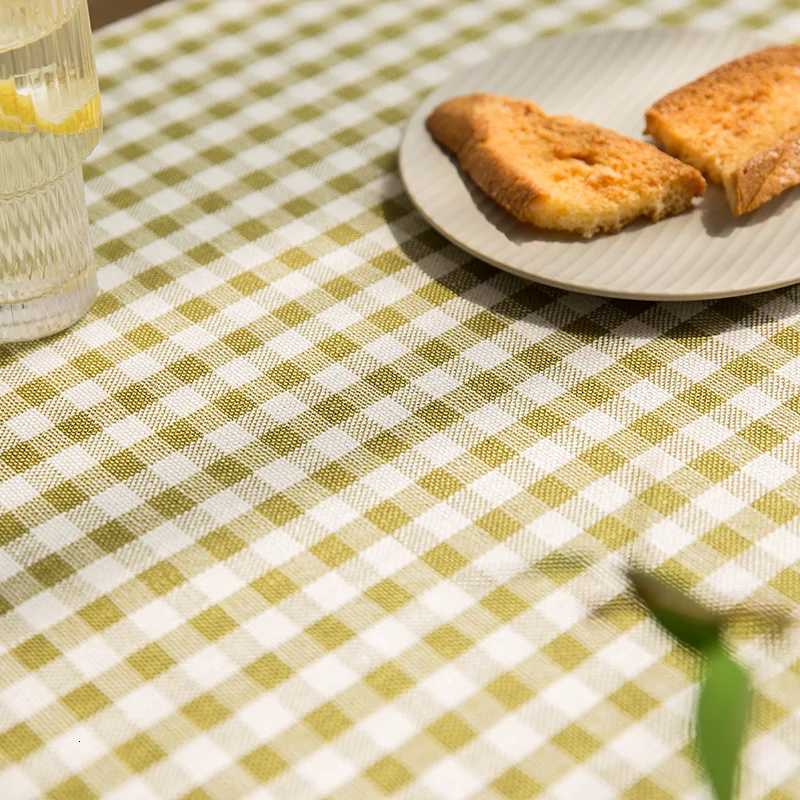 Checkered Tablecloth Kitchen Wedding Holiday Table Decoration Tablecloth Outdoor Bohemia Cotton Picnic Geometric Tablecloth C251122