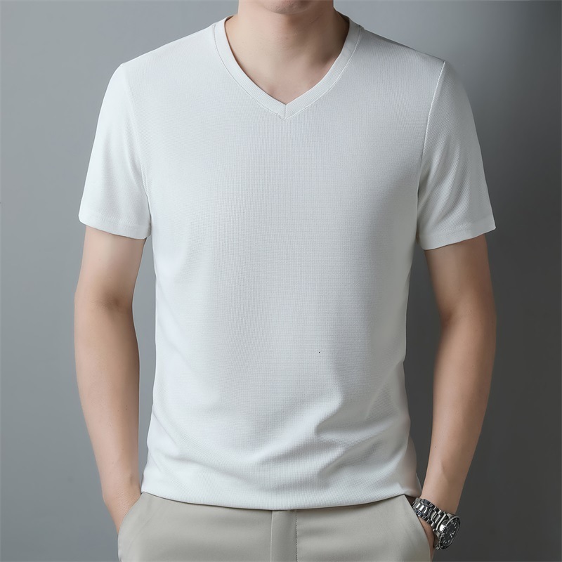 Pure color Cotton T-Shirt Men Y2K Summer Short Sleeves Vintage Oversize Tshirt Streetwear Top 240910