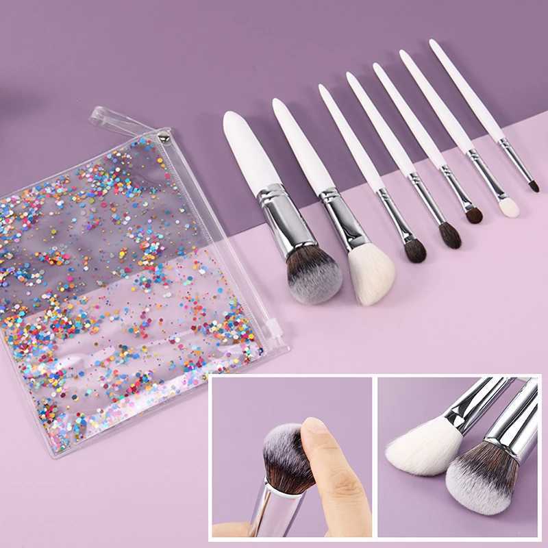 7PCS White Makeup Brushes Set Eye Shadow Foundation Brush Concealer Women Cosmetic Brush Beauty Make Up Tools C251122