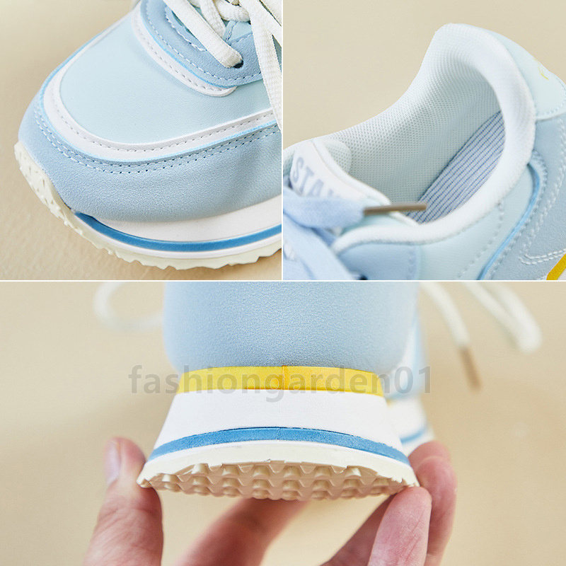 Free Shipping running shoes women designer sneakers vitality butter yellow light green sky blue Platform low outdoor shoes suede leather womens traine