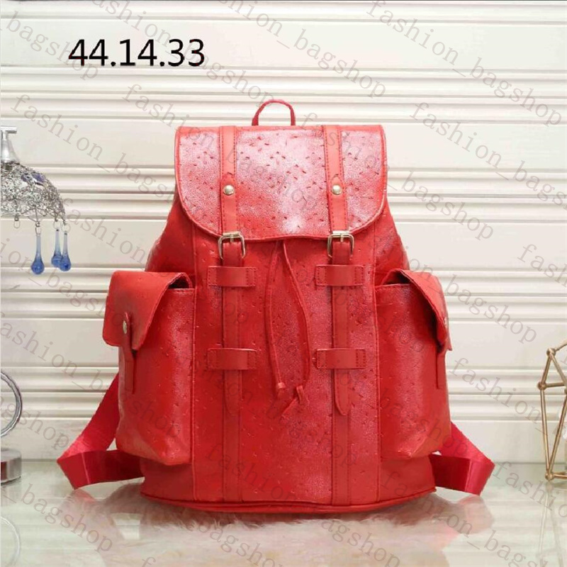 Designer Backpack Leather Duffle Double shoulder Bag Luxury Totes Handbag Womens Mens Schoolbag Red Back packs Fashion Letter Luggage Travel Bag