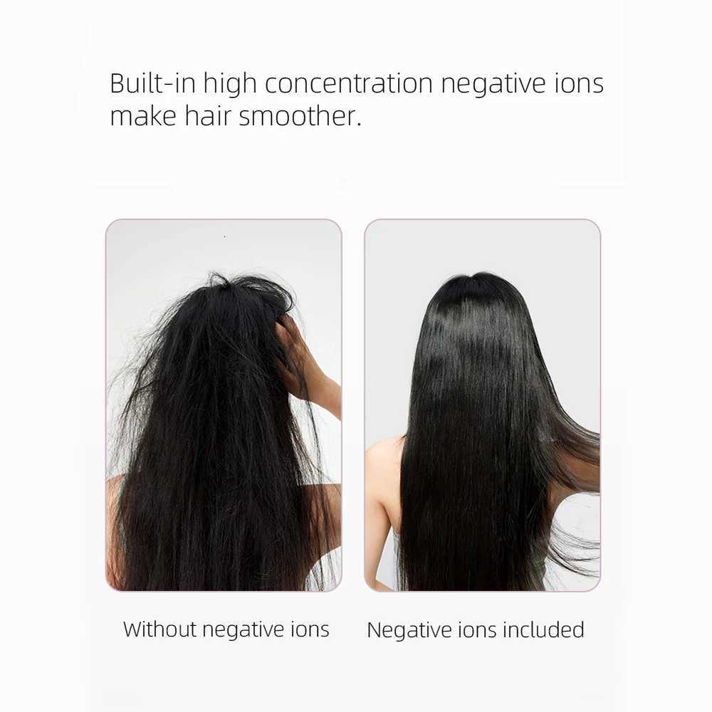 Cordless Hair Brush Straightener Electric Hot Heating Brush Negative Ion Hair Straightening Styling Comb Smoothing Nourish HairT251122
