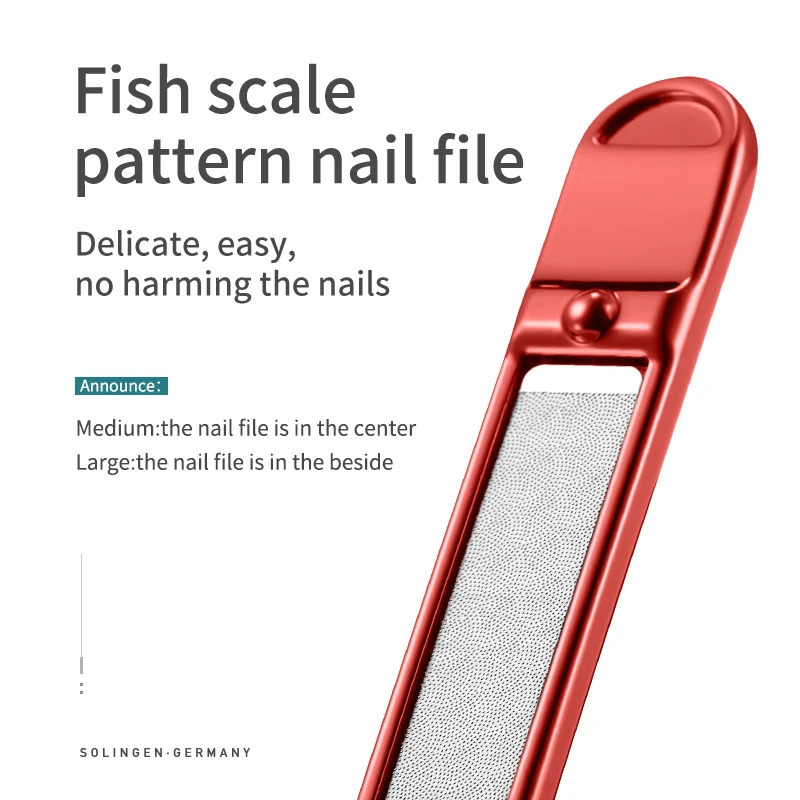 MRGREEN Nail Clippers Stainless Steel Curved blade Clipper Fingernail Scissors Cutter Manicure tools trimmer with nail files 251106