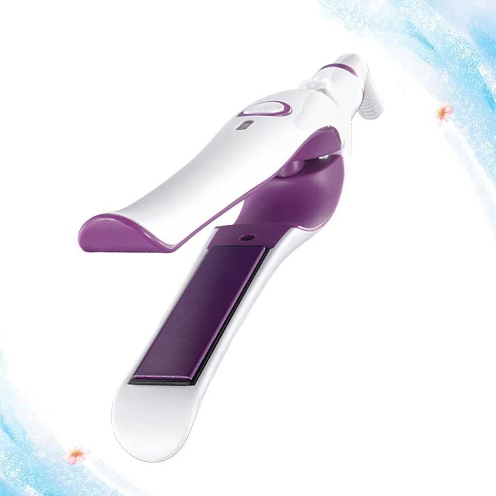 1Pcs Electric Hair Straightener and Curler Purple Ionic Styling Clamp for Fragile to Thick Hair Salon Home Waver ToolT251122