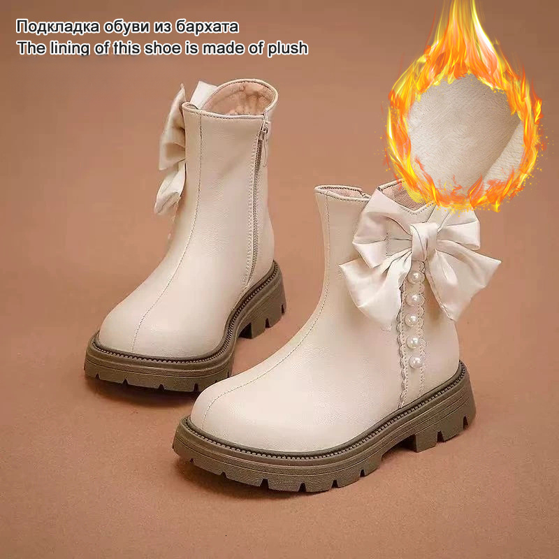 New designer shoes Children s Boots New Autumn Winter Little Girl Baby Princess Style Short Boots Versatile Trendy Girls Martin Boots