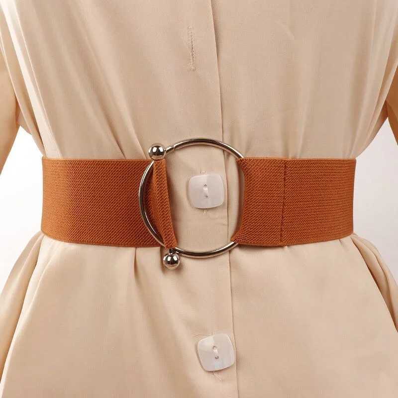 Belts for Women Simple Waist Elastic Ladies Band Round Buckle Decoration Coat Sweater Fashion Dress Waistband J251122