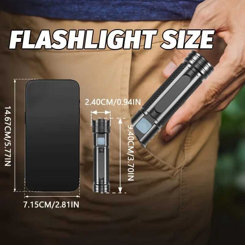 UV Flashlight Black Light USB Rechargeable 365nm Blacklight Mini Woods Lamp Handheld Powerful LED Ultraviolet Lights Flashlight C251122