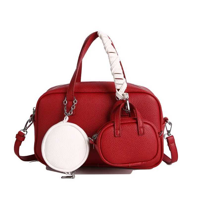 Fashion Large Capacity Pu Square Handbags Purses Vintage Crossbody Bag Lady Shoulder Bag With Two Coin PursesT251122