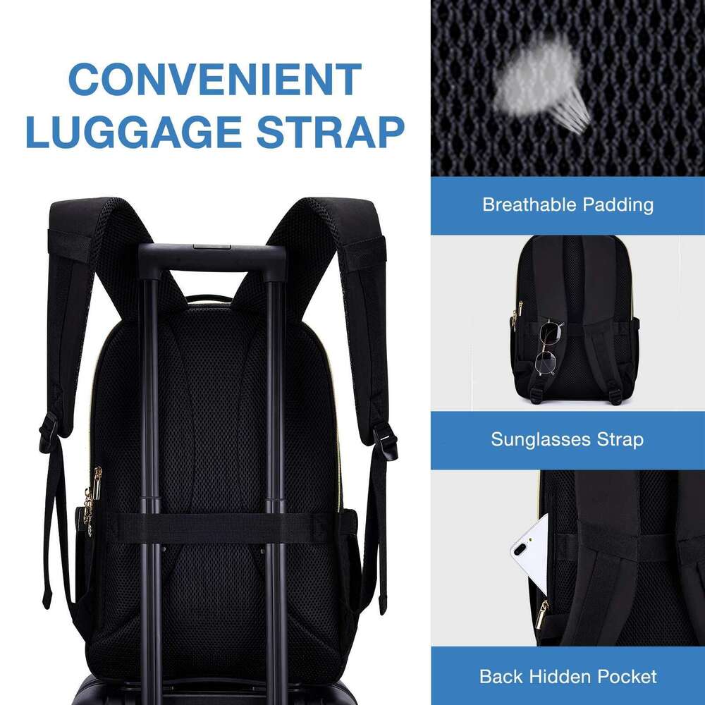 Stylish Functionality Meets Practicality: BAGSMART Female Student/Laptop Tote w/ Quick-Charging Capability