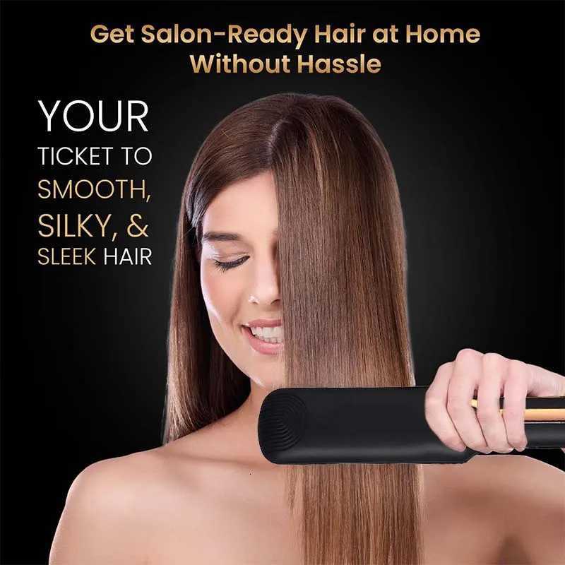 Hair Straightener Professional Ceramic Flat Iron Negative Ion Wide Plate Temperature Adjustable Straightening Iron SplintT251122