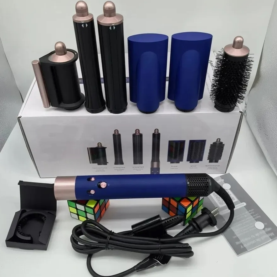 Electric Curling Iron Hair Curler Hair Dryer HS05 High Speed Negative Hollow Blade Brushless Motor Hair with Hair Brush EU UK US Plug