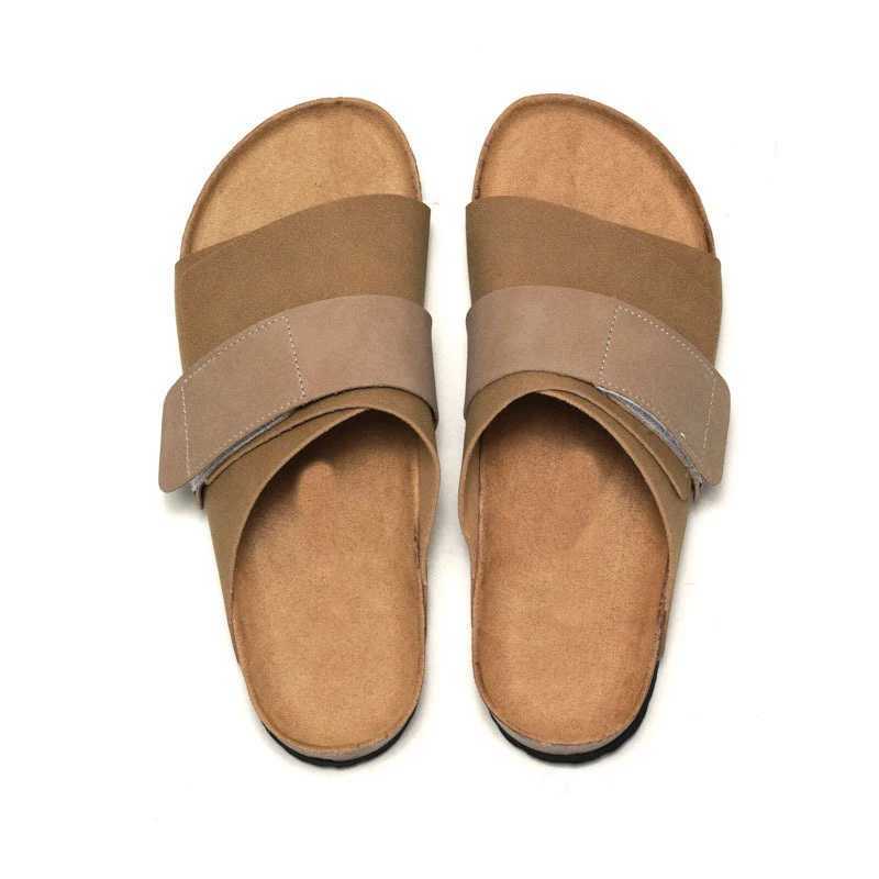 Mens Cork Slippers Casual Breathable and Comfortable Sandals Summer Flip up Slippers Beach Mill Outdoor Non slip Shoes Young and Fashionable Couple M2