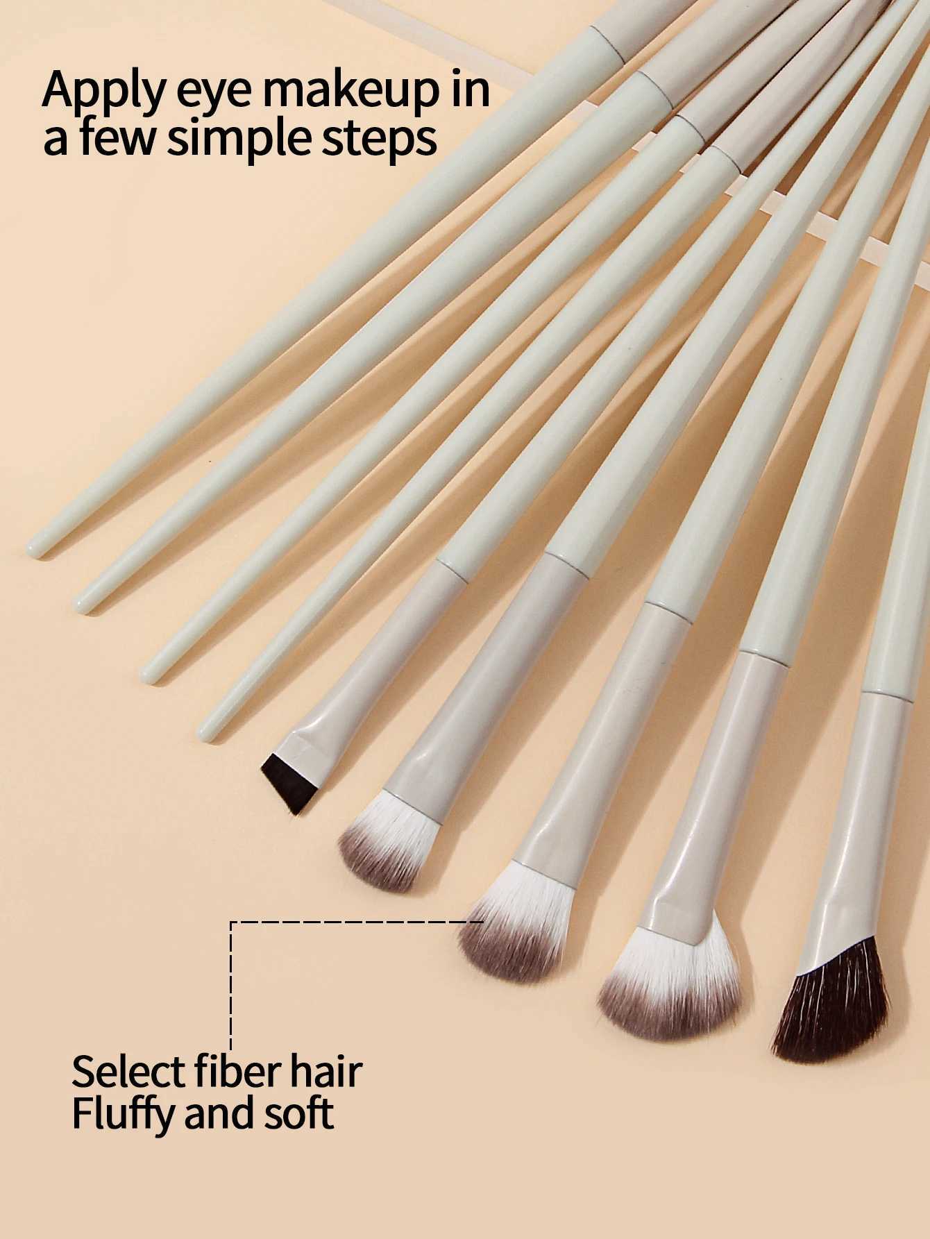 9-piece professional eye makeup brush set ultra-thin eyeliner brush Nose shadow highlight brush eye smudge brush set C251122