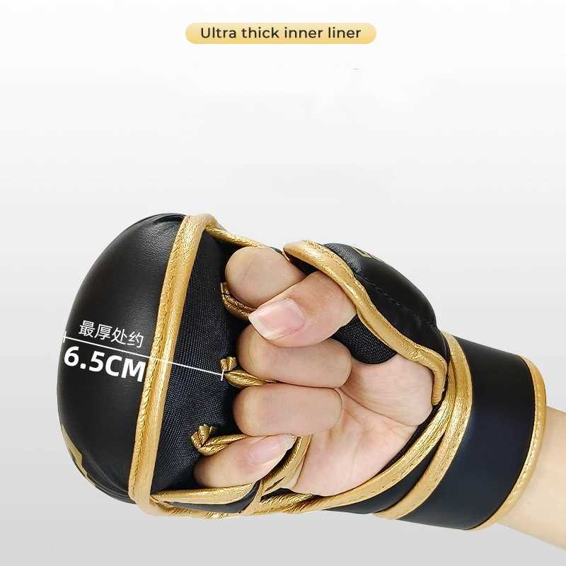 Professional MMA Half Finger Taekwondo Gloves Suitable for Male and Female PU Karate Muay Thai Training Adult and Childrens EquipmentXJ250422