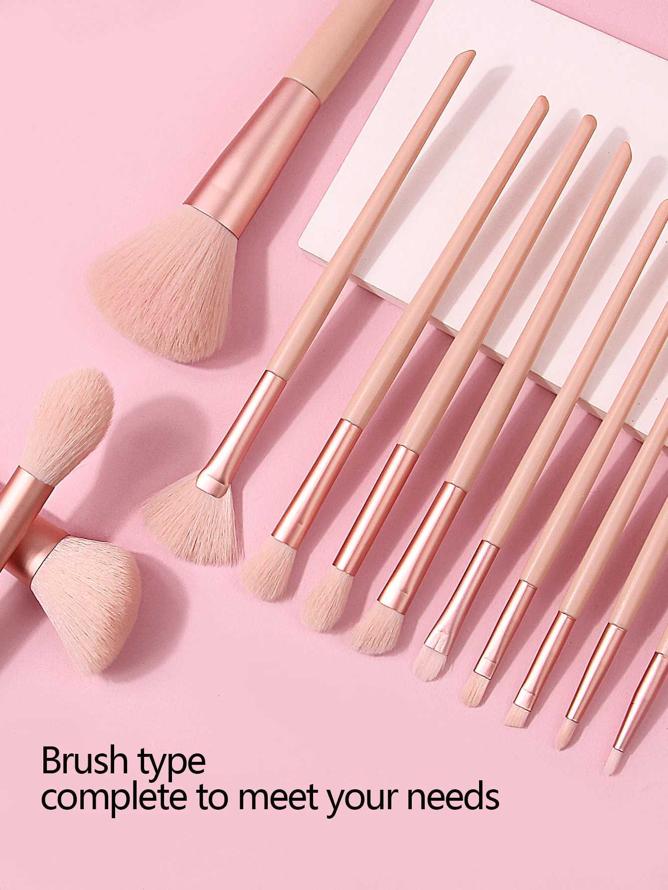 New 13 Pcs/set In Barrels Makeup Brushes Set Powder Foundation Blush Contour Eyeshadow Brow Lashes Cosmetic Brushes Beauty Tools C251122