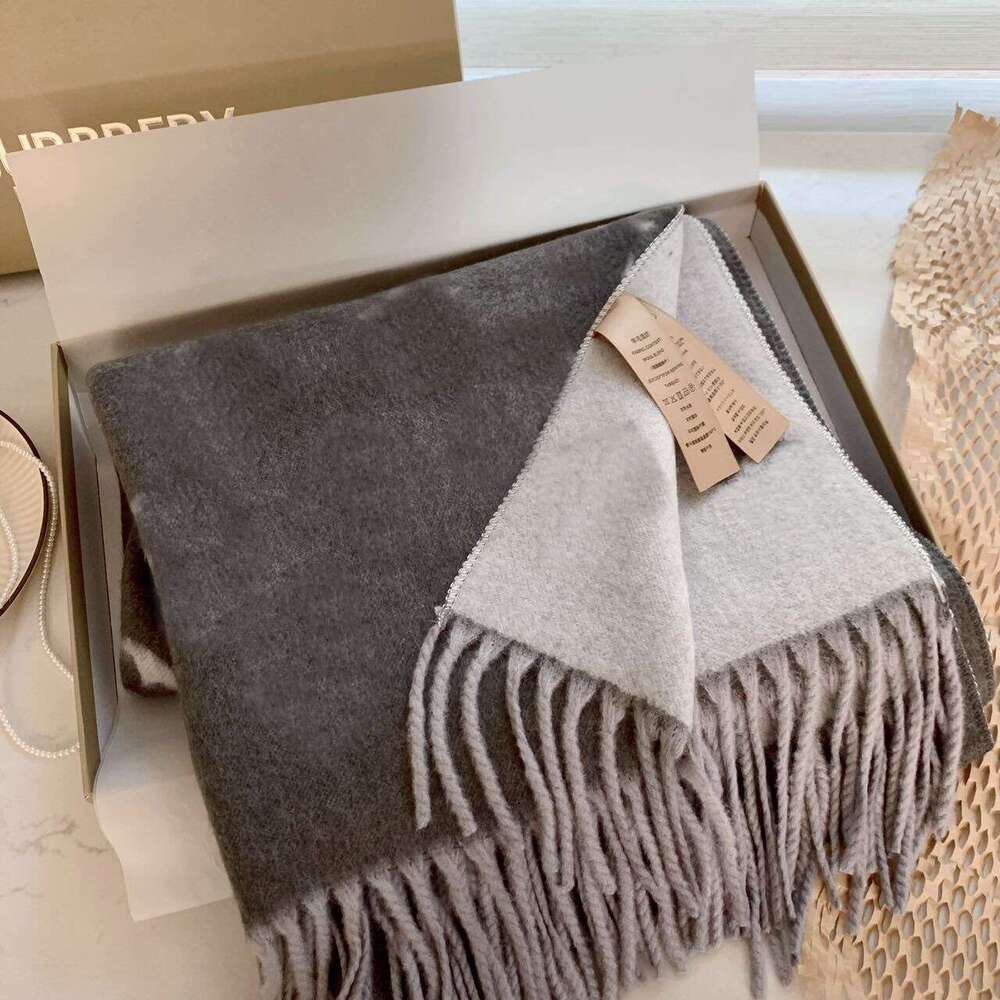 Scarf For Women Designer Luxury 2025 Double-Sided Cashmere Scarf for Women Letter Monogram Imitation Wool Neck Warmer Shawl with Tassels