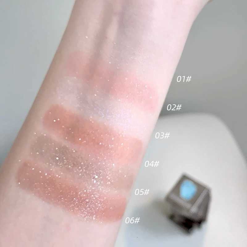 Gege Bear Eyeshadow Highlighter Multi-Purpose Powder Pearlescent Flash Long-Lasting Single-Color Multi-Purpose PowderT251122