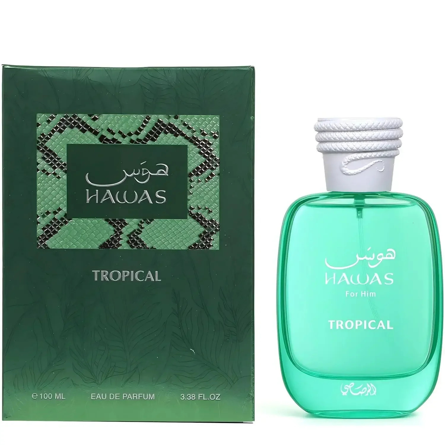 100ML RASASI Hawas Tropical EDP Spray Long Lasting Arabian Perfume For Men Top Notes Fig Leaf Coconut Water and Ginger 251113