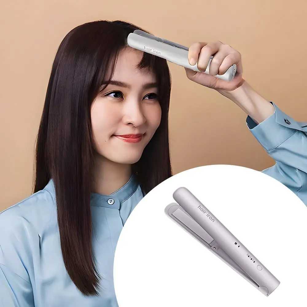 New Wireless Hair Straightening Mini 2in1 Hair Curler Improve Frizzy Hair Fast Heating Splint for Student DormitoryT251122