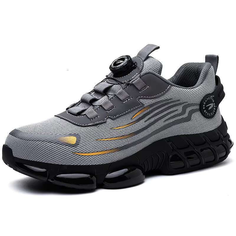 DHgargets CHITED safety, puncture resistant, anti slip, lightweight, breathable construction men's safety shoes, steel toe shoes