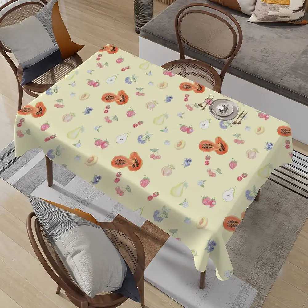 Djerf Avenue Table Cloth Stain Resistant Decorative Washable Tablecloths Birthday Party Dining table C251122