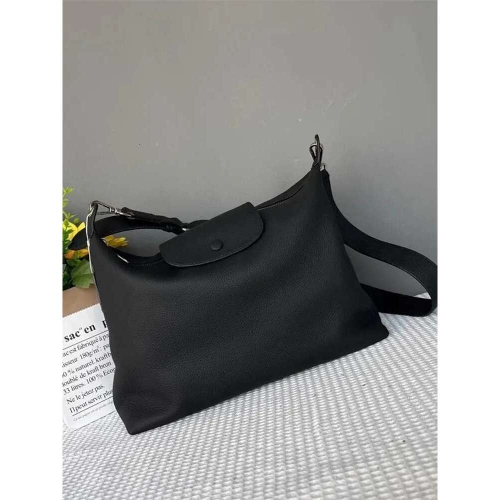 Women Casual Large Capacity Single Shoulder Bag Solid Color Cowskin Genuine Leather Messenger Bags New Female Versatile Handbag Bag