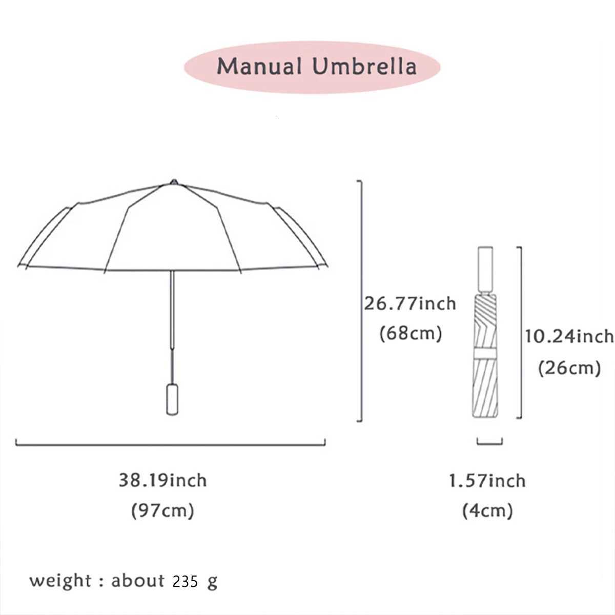 Shine Dual-use Umbrella Water Blossom Flowering Folding Manual UmbrellaM251122