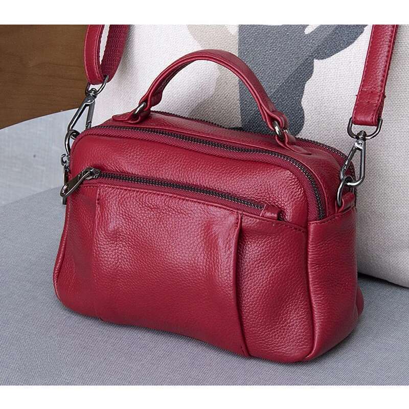 Brand Fashion Female Shoulder Bag Genuine Leather Handbag Casual Design Messenger Crossbody Bags For Women Sac Bolsos Bag