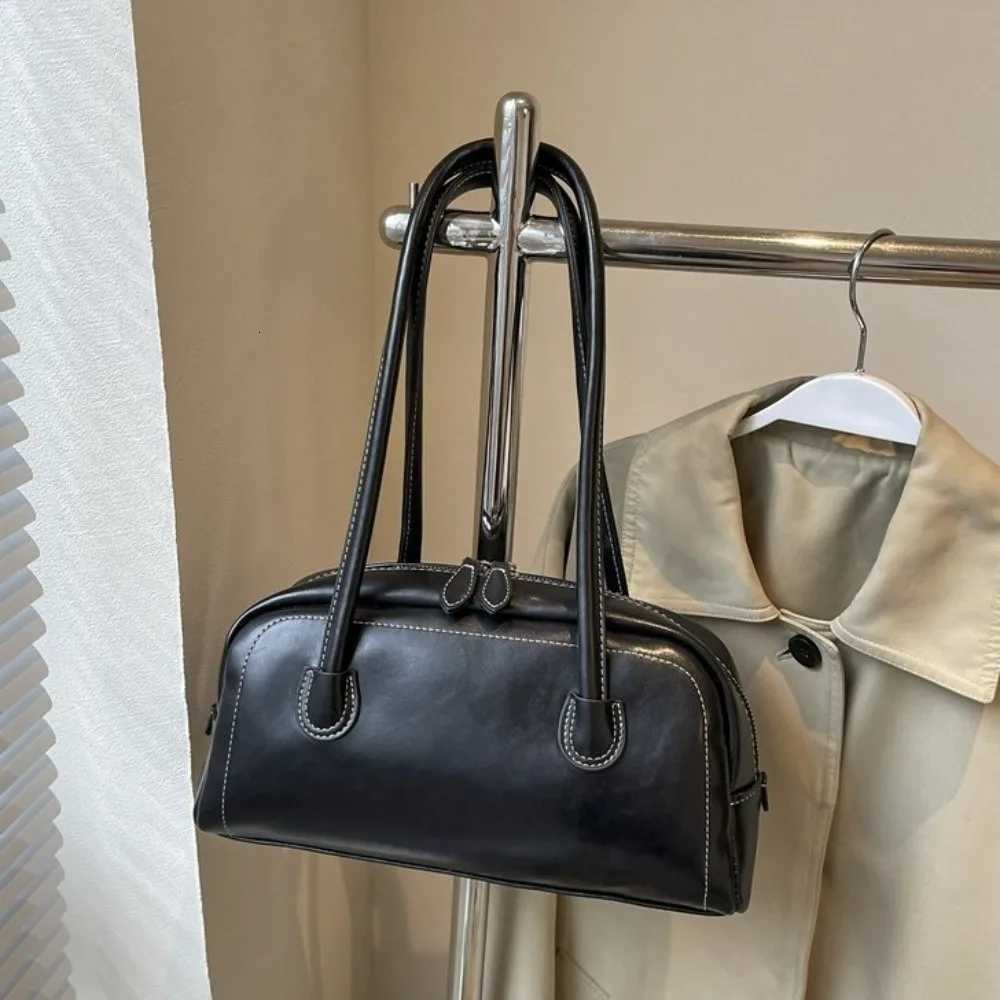 Fashion Large Capacity Women PU Shoulder Bag PU Leather Personality PU Hobo Bag Korean Ins Style Handbags Underarm Bag LadiesT251122