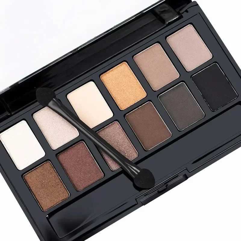Professional 12 Colors Eyeshadow Palette Natural Shimmer Matte Nudes Cosmetic Eye Makeup Plate for Makeup ArtistsT251122