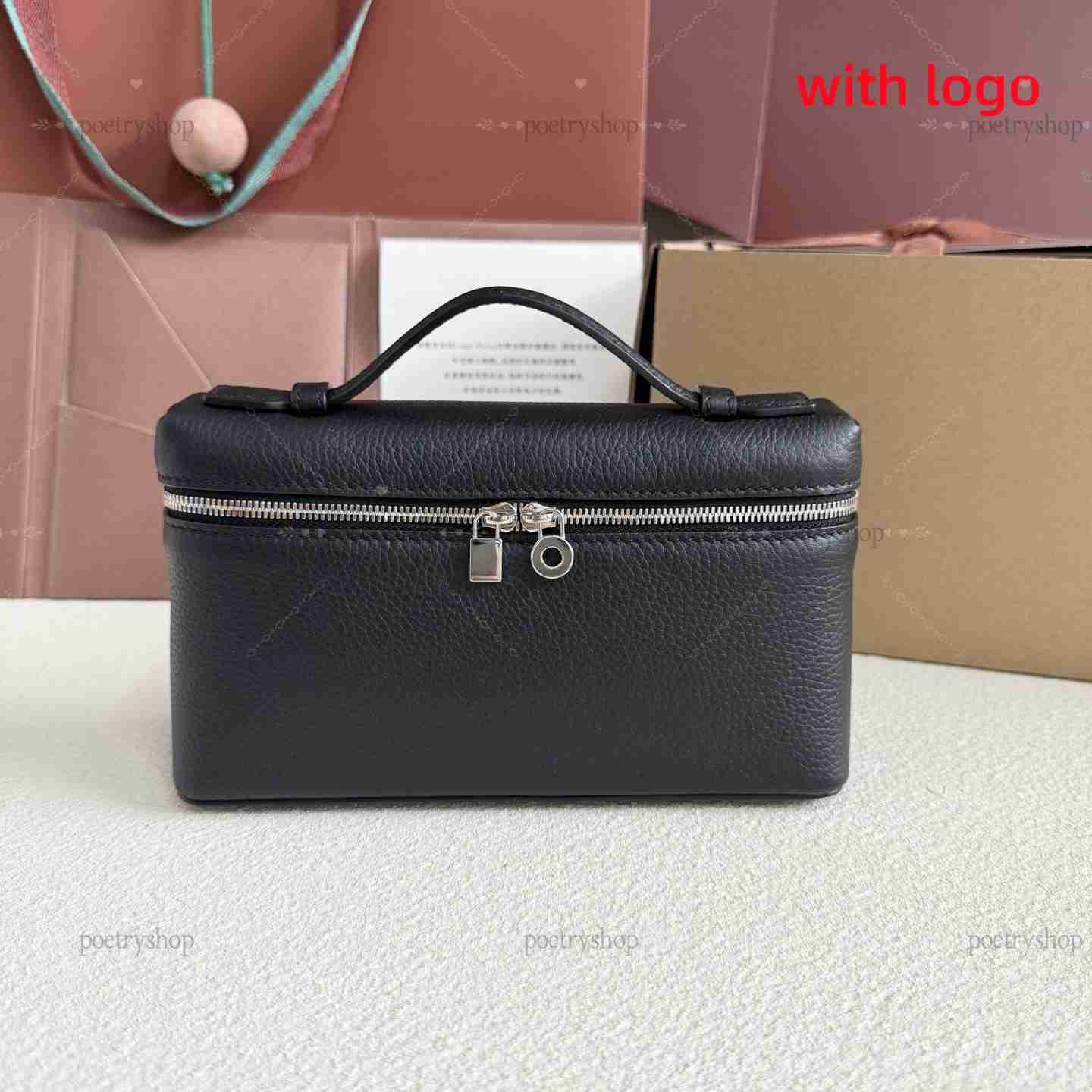 Designer Bags Evening Bags Lunch Box Women Bags 10A Designer Makeup Handbag Luxury Genuine Leather Handbags Canvas Ostrich Stranded Two Way Shoulder Crossbody Bag