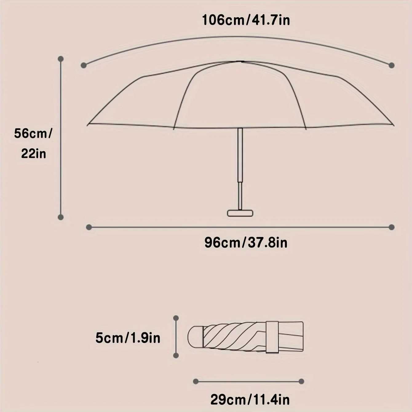Automatic Umbrella Chinese style Ink Painting Bamboo Pattern Folding Umbrella Rain proof Sun Protection UV Protection Travel UM251122