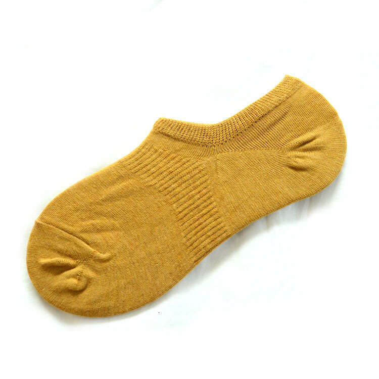 Summer Solid Cotton Basic Invisible Neutral Boat Women's Socks 35-42 Wazi B5