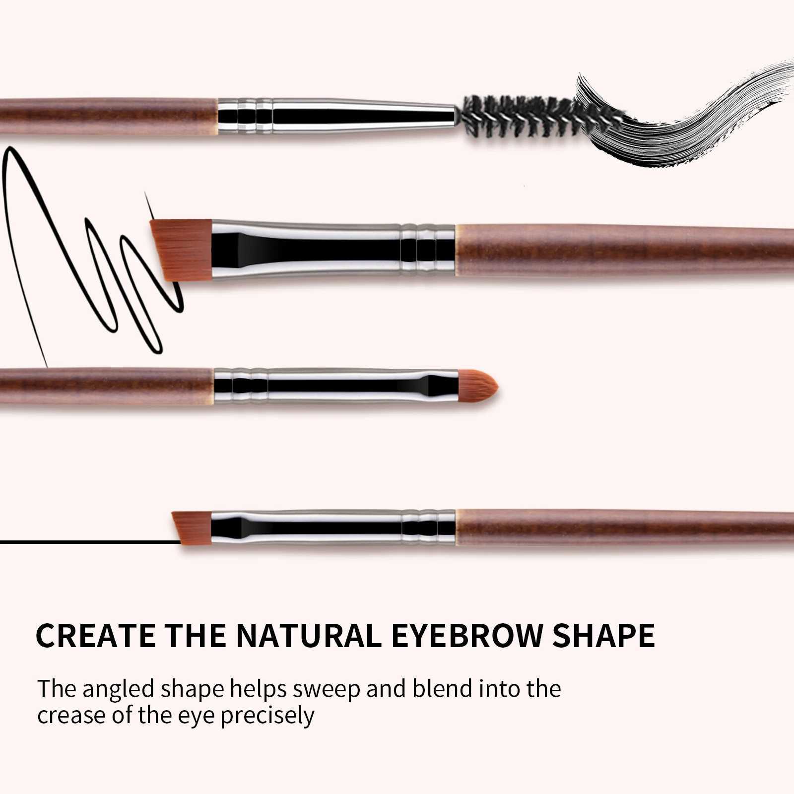 24 makeup brushes with wooden handles Natural Makeup Brushes Set Eyeshadow Make Up Brush Hair Kit for Makeup nabor kistey Blendi C251122